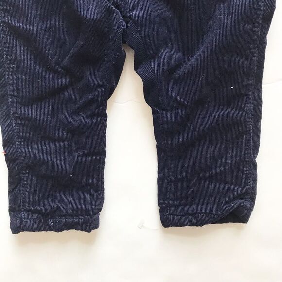 H&M navy blue lined corduroy pants EUC 6-9 months - Picture 3 of 6